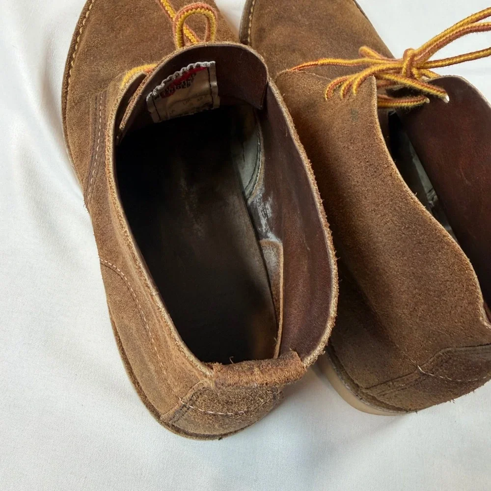 Red Wing Heritage 3321 Weekender Chukka Tan Brown Suede Made In USA Men's Sz 9.5
